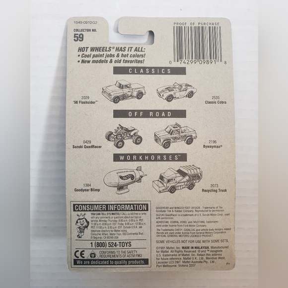 Hot Wheels Sheriff Patrol, Propper Chopper, Police Cruiser, Fire-Eater Qty 4 - Picture 5 of 9